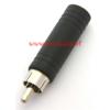 Adattatore JACK 6,3mm mono -  RCA M pvc/nichel
